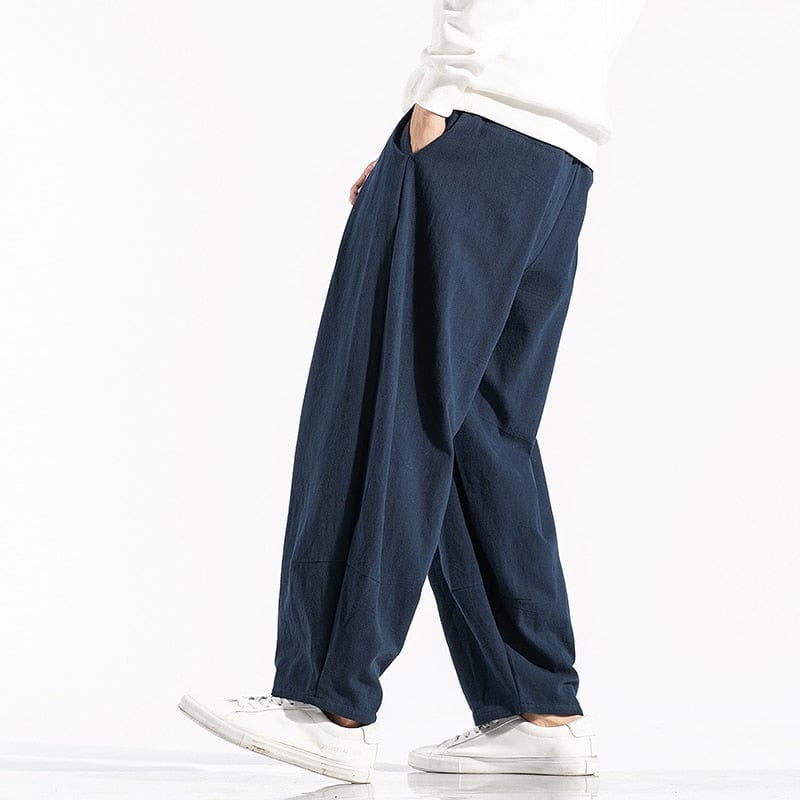 New Men&#39;s Solid Color Harem Pants Harajuku Style Men Loose Ankle-Length Trousers Streetwear Male Casual Pants Large Size 5XL