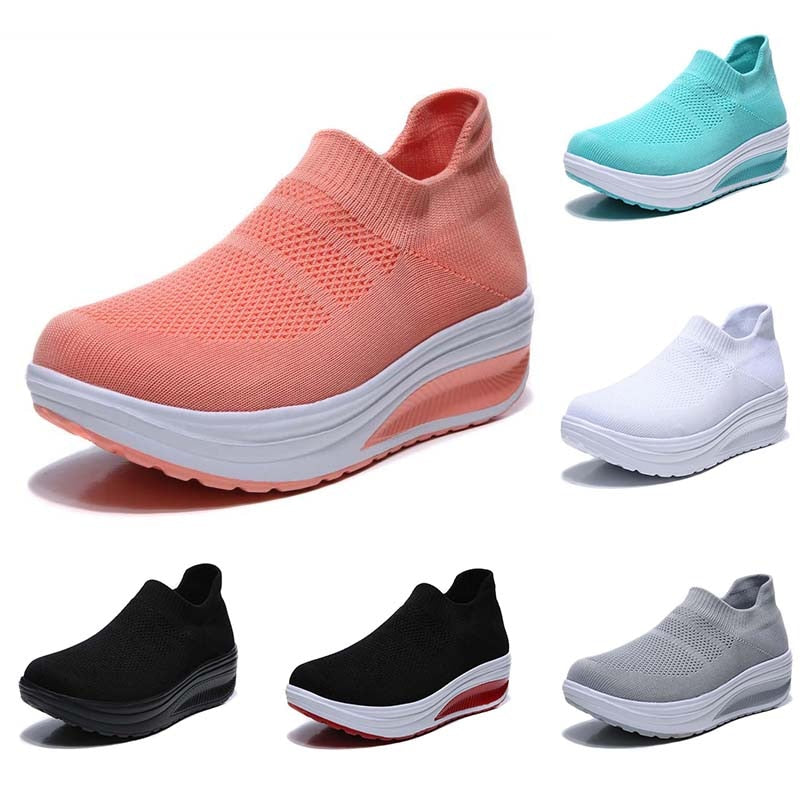 Sneakers Women Fashion Femme Women Shoes New Women&#39;s Vulcanized Shoes Sneakers Thick Bottom Slip On Female Women Shoe Plus Size