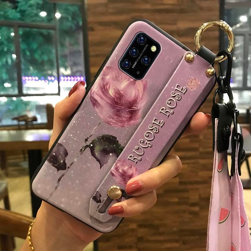 Flower Anti-dust Phone Case For UMIDIGI S5 Pro Silicone Back Cover Soft Case Phone Holder For Woman