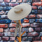 GEMVIE 4 Color Wide Brim Flat Top Straw Hat Summer Hats For Women Ribbon Beach Cap Boater Fashionable Sun Hat With Chin Strap