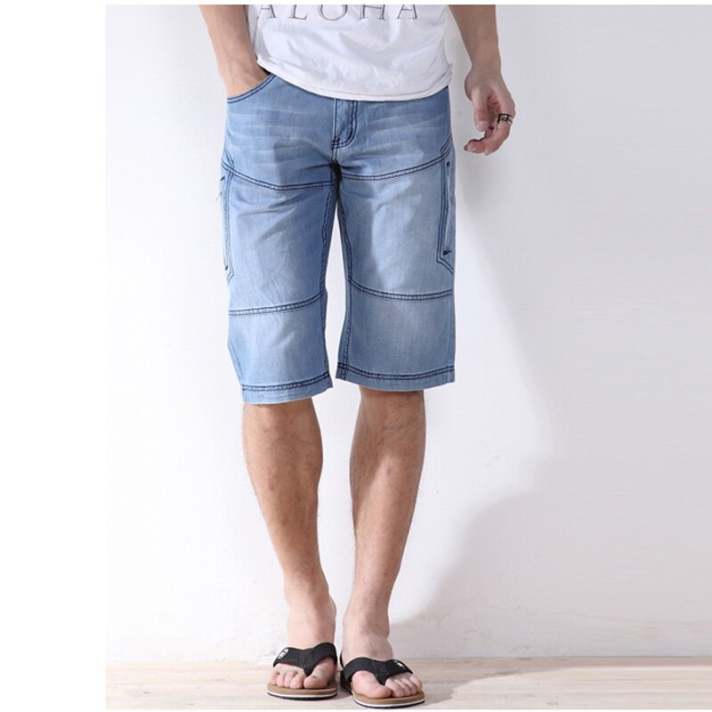 SHORT JEANS MEN New Arrival Summer Style Mens Fashion Shorts Size 38 44 40 42 Denim European Style bermuda Ripped Half Jean Male