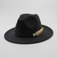 Special Felt Hat Men Fedora Hats with Belt Women Vintage Trilby Caps Wool Fedora Warm Jazz Hat Chapeau Femme feutre Panaman hat