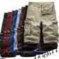 Cargo Shorts Men 2022 Summer Army Military Tactical Homme Shorts Casual Solid Multi-Pocket Male Cargo Shorts Plus Size