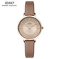 IBSO Brand 8 MM Ultra-Thin Quartz Watch Women Genuine Leather Women Watches Luxury Ladies Watch Montre Femme