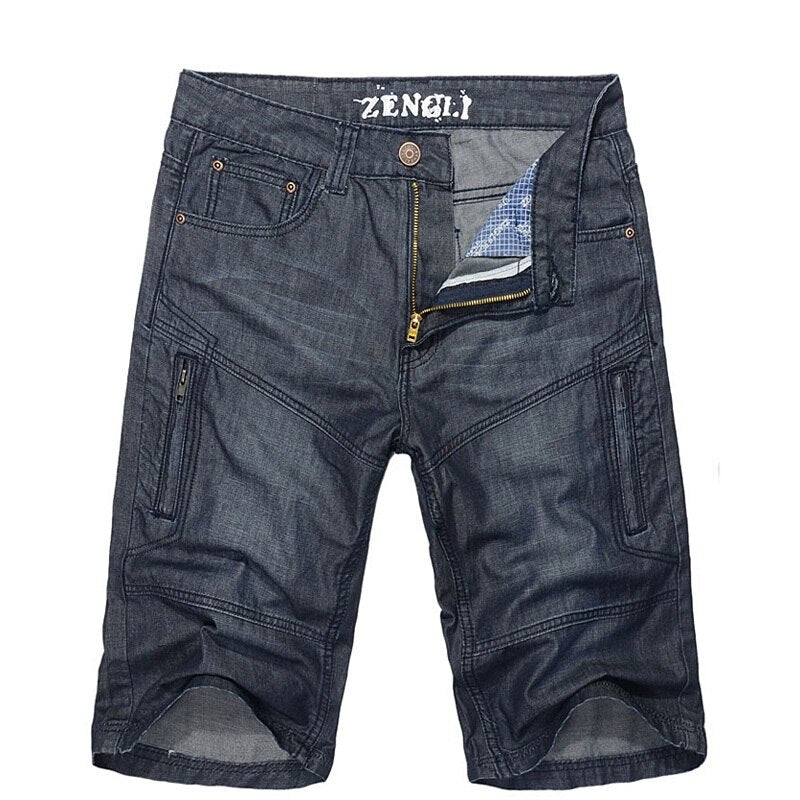 SHORT JEANS MEN New Arrival Summer Style Mens Fashion Shorts Size 38 44 40 42 Denim European Style bermuda Ripped Half Jean Male