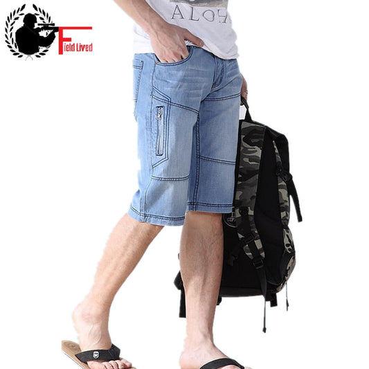 SHORT JEANS MEN New Arrival Summer Style Mens Fashion Shorts Size 38 44 40 42 Denim European Style bermuda Ripped Half Jean Male