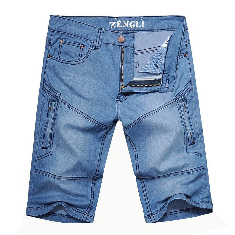 SHORT JEANS MEN New Arrival Summer Style Mens Fashion Shorts Size 38 44 40 42 Denim European Style bermuda Ripped Half Jean Male