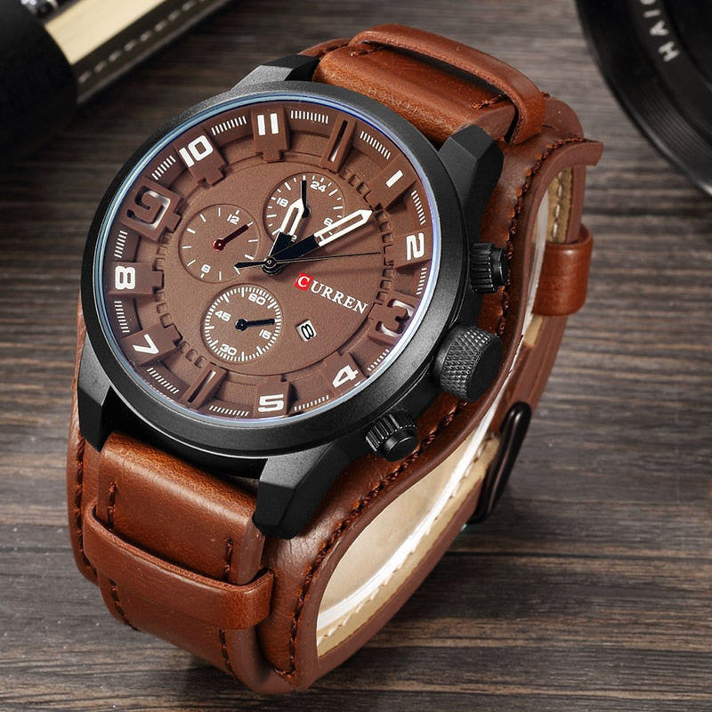 CURREN Men&#39;s Watches Top Brand Luxury Fashion&amp;Casual Business Quartz Watch Date Waterproof Wristwatch Hodinky Relogio Masculino