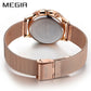 MEGIR Brand Luxury Women Watches Fashion Quartz Ladies Watch Sport Relogio Feminino Clock Wristwatch for Lovers Girl Friend 2011