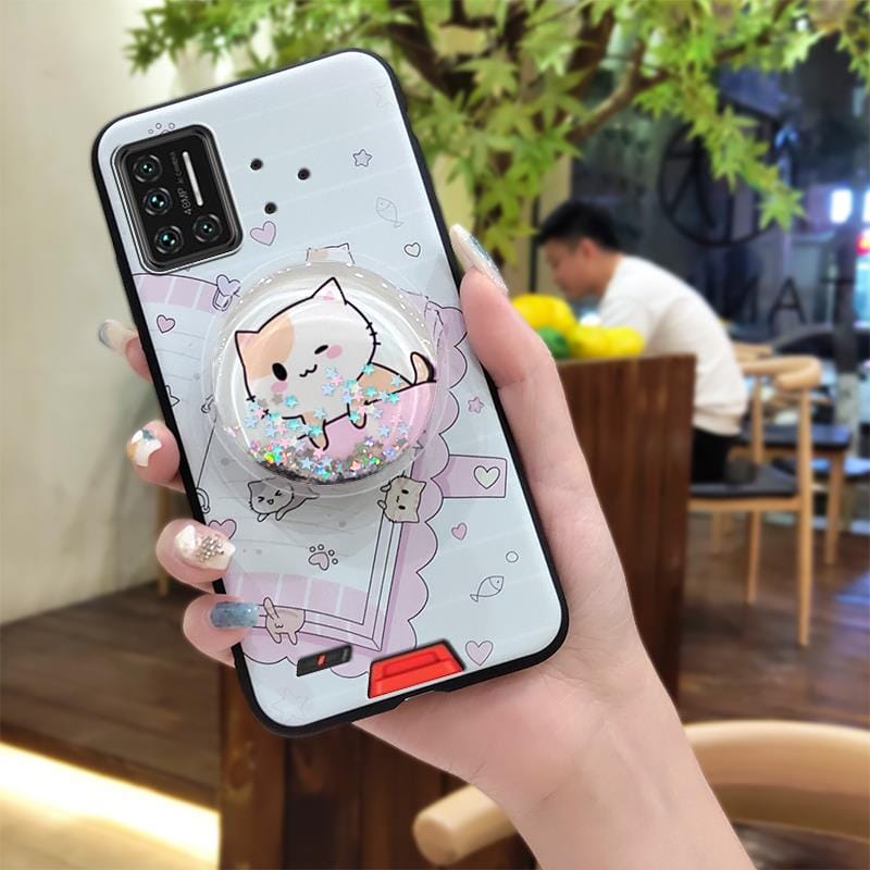 For Woman Original Phone Case For UMIDIGI Bison GT drift sand Cartoon Anti-knock Cover Kickstand