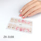 Recuerdame 1pc Flower Nail Sticker New Styles 3D Rhinestones Adhesive Sliders for Women Nails Art Decal Manicure Drop Ship