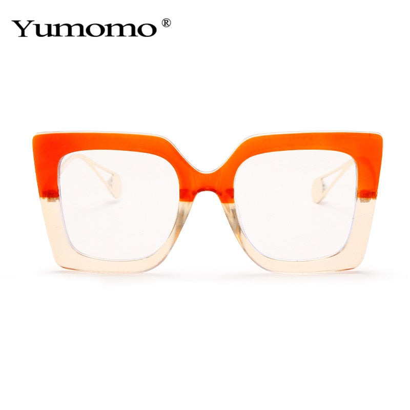 Vintage Transparent Square Glasses Women Men Clear Glasses Optical Eyeglasses Frame Lens Spectacle Frame Unisex Anti Blue Light