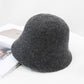 2020 panama warm winter Women&#39;s Bucket hat for teens Felt wool hat for girl sautumn and winter fashion Fur Black hip hop hat cap