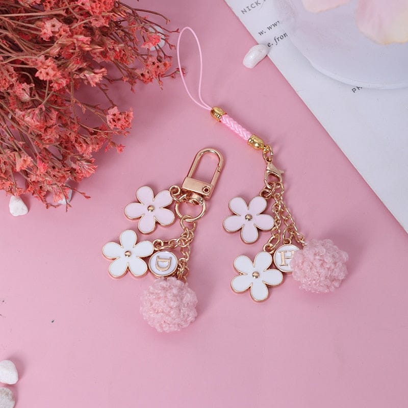 New Cute Smart Phone Strap Lanyards for Keys Bag Decoration Hang Rope Daisy Mobile Phone Strap Hang Rope Phone Charm Gifts