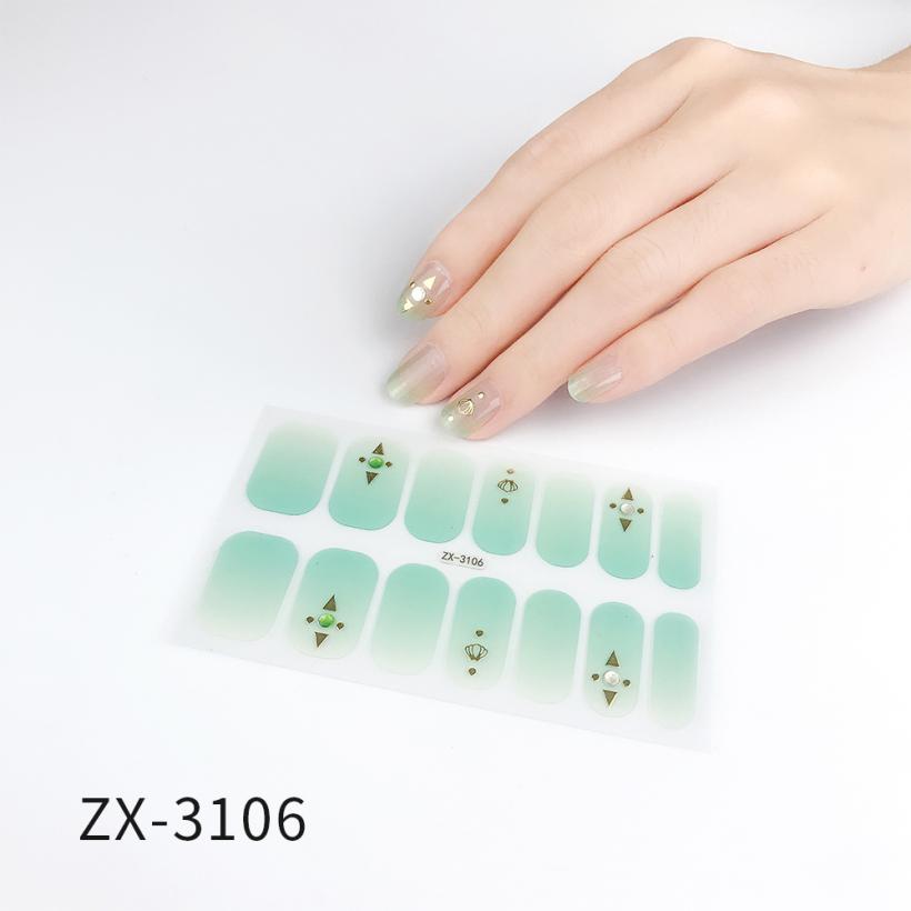 Recuerdame 1pc Flower Nail Sticker New Styles 3D Rhinestones Adhesive Sliders for Women Nails Art Decal Manicure Drop Ship