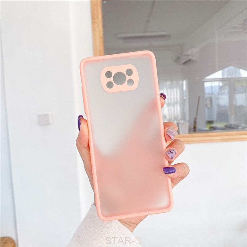 Skin Feel Matte Silicone Hard Phone Case For Xiaomi Mi Poco X3 Pro Nfc Men Shockproof Back Cover On Poko X3pro X3nfc X 3 3x