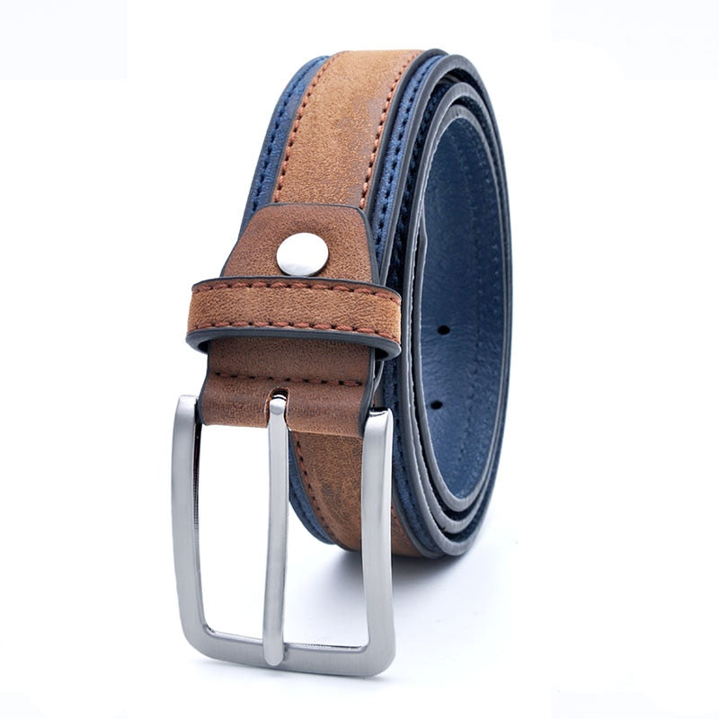 Mens Fashion Waist Belts Faux Crocodile Pattern With Split Leather Luxury Male Designer Belt Accessories Factory Price