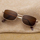 High-end men's sunglasses gentleman square sunglasses for men black brown