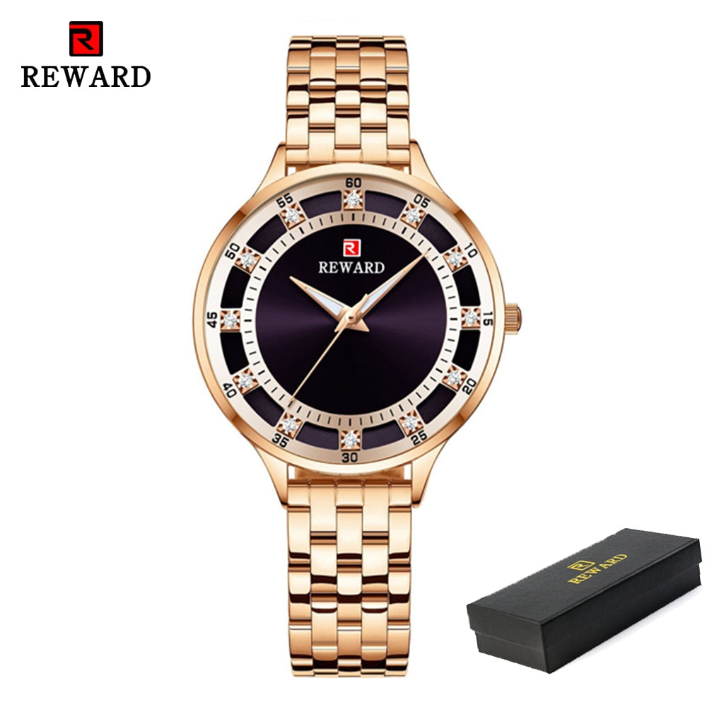 REWARD Fashion Luxury Brand Ladies Quartz Watch Casual Waterproof Women Watches Reloj Mujer 2022 Female Clock Relogio Feminino