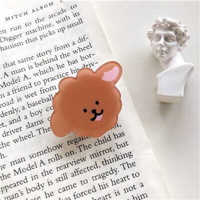 New Hot-selling Universal Cute Cartoon Foldable Mobile Phone Finger Ring Bracket Handle Extend Bracket Accessories For iPhone