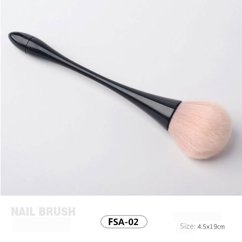 New product Nail Brush Cleaning Remove Dust Powder Nail Art Manicure Pedicure Soft Dust Acrylic Clean Brush for Nail Care