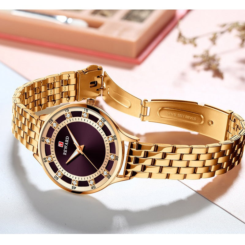 REWARD Fashion Luxury Brand Ladies Quartz Watch Casual Waterproof Women Watches Reloj Mujer 2022 Female Clock Relogio Feminino