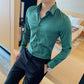 British Style Long Sleeve Shirt Men Clothing Fashion 2022 Autumn Business Formal Wear Chemise Homme Slim Fit Camisa Masculina