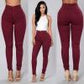2021 NEW HOT SALE Women Denim Skinny Jeggings Pants High Waist Stretch Jeans Pure Color Slim Pencil Trousers боди женское