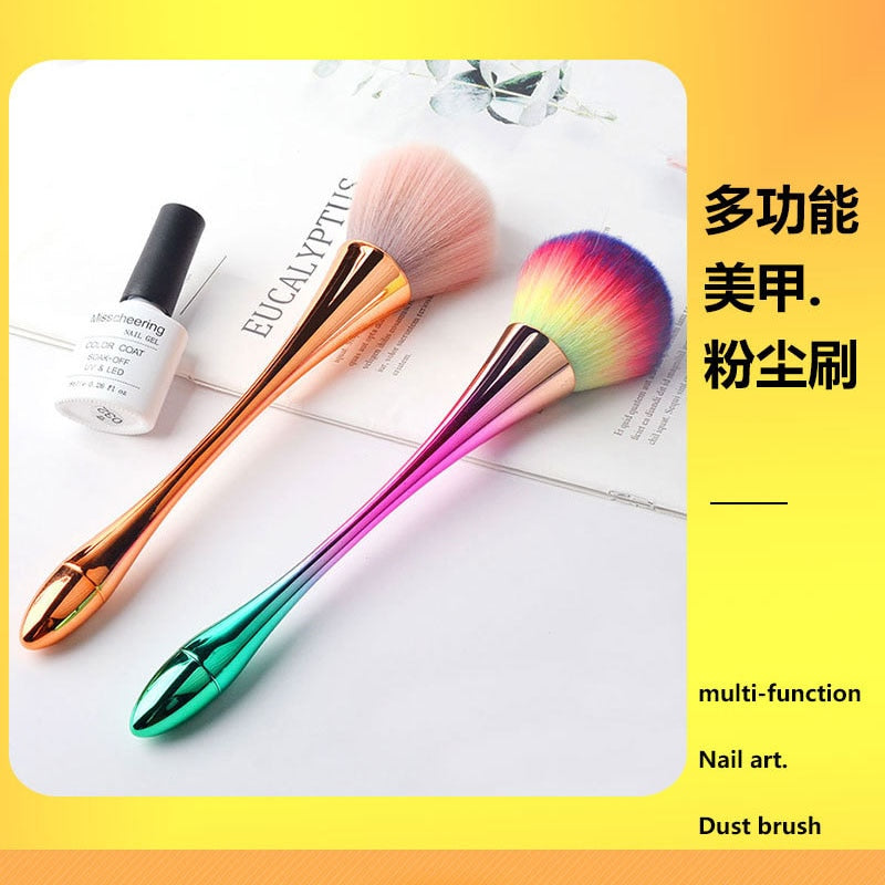 New product Nail Brush Cleaning Remove Dust Powder Nail Art Manicure Pedicure Soft Dust Acrylic Clean Brush for Nail Care