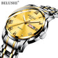 BELUSHI Men's Fashion Business Quartz Wrist Watches Stainless Steel Waterproof Analog Watch Men Calendar Clock 2022 New Watches