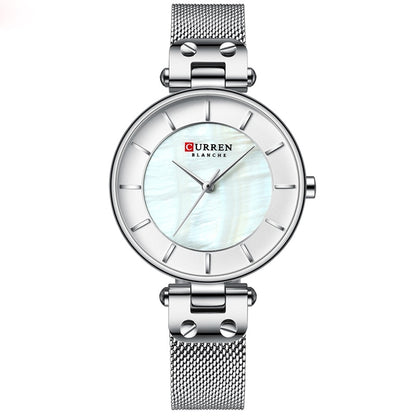 CURREN Fashion Women Watch for Ladies Quartz Watches Waterproof Steel Mesh Girl Clock Female Wristwatch Dress Relogios Feminino