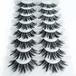 8 pairs of handmade mink eyelashes 5D eyelashes thick multilayer soft eyelashes natural eyelash extension extension makeup