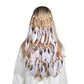 AWAYTR Fashion Boho Feather Headband for Woman Festival Hair Accessories Peacock Feather Turban Ladies Adjust Hairband