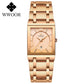 Simple Women Watches Fashion Square Quartz Watch Womens WWOOR Top Brand Luxury Gold Ladies Dress Business Waterproof Wrist Watch