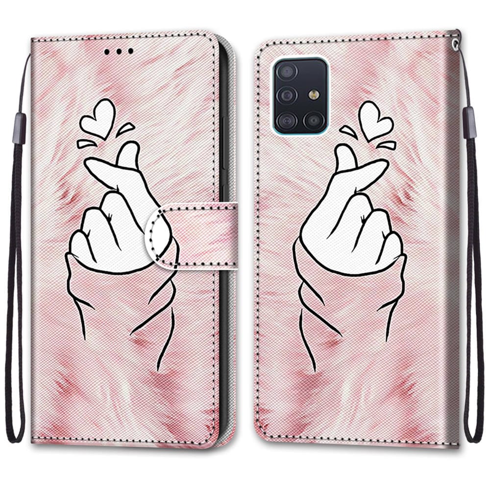 Magnetic Wallet Leather Case for Funda Samsung Galaxy A51 A71 A 51 71 5G Flip Case Etui Cute Cat Dog Phone Cover Women Carcasa
