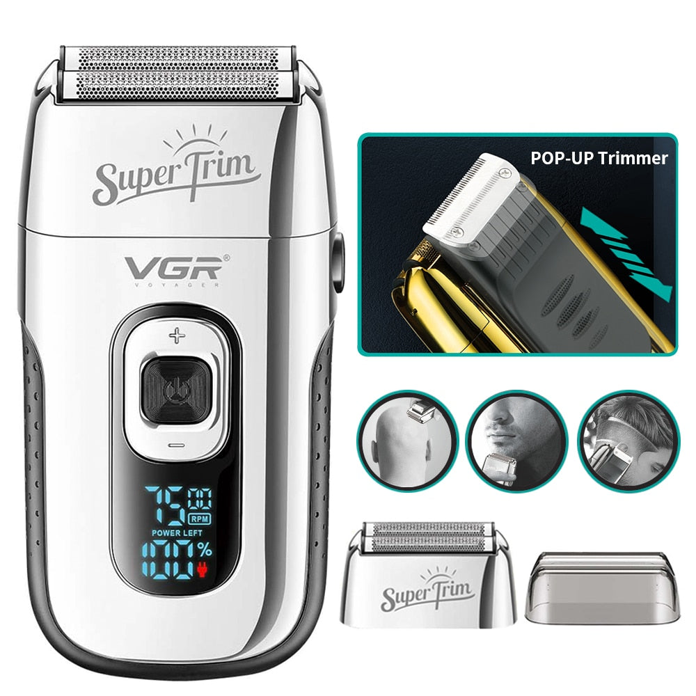 Electric Razor Electric Shaver Rechargeable Shaving Machine For Men Shaver Beard Razor Wet-Dry Use Beard Trimmer Hair Trimmer