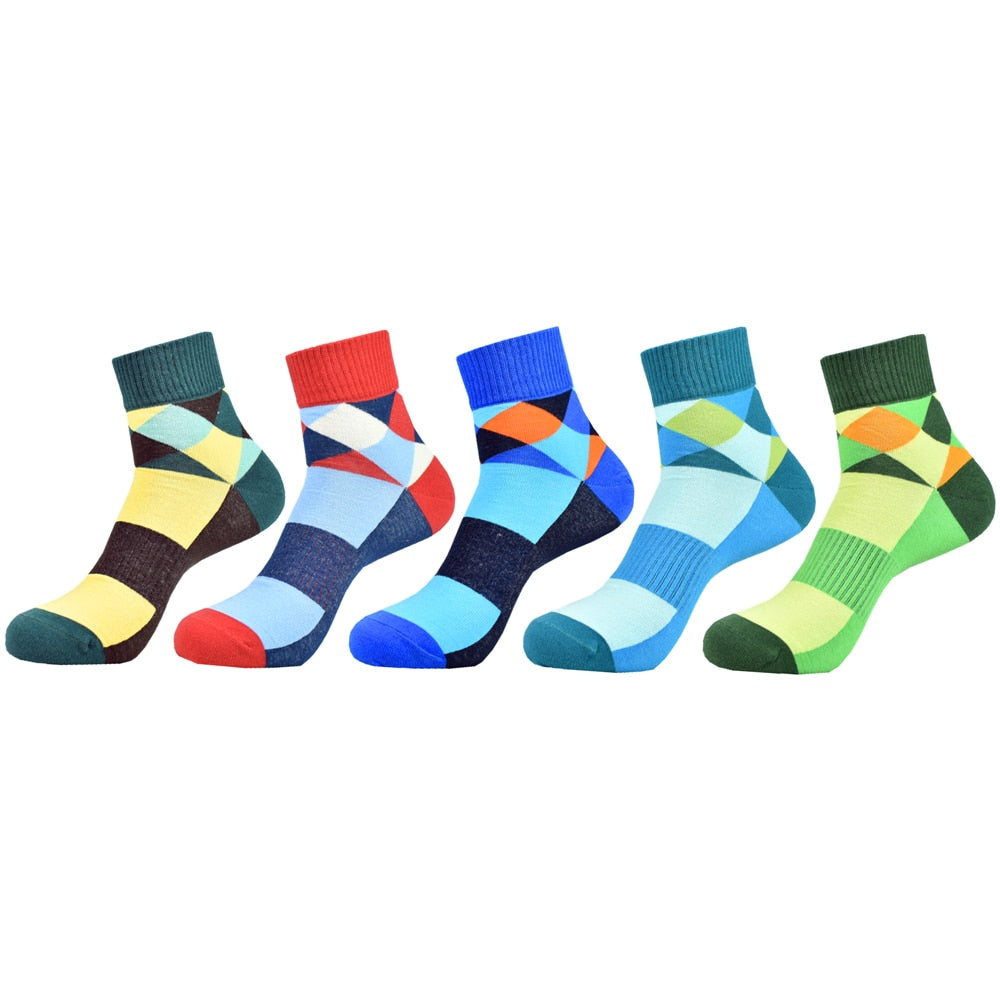 2022 Socks Men's New Socks Short High Quality Compression Boat Socks Fashion Dress Casual Colorful Gift Men Funny Cotton Socks