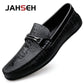 JAHSEH Men Cow Leather Crocodile Grain Style Loafers High Quality Business Casual Shoes Handmade Men Genuine Leather Moccasins