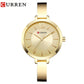 CURREN Fashion Gold Women Watches Stainless Steel Ultra thin Quartz Watch Woman Romantic Clock Women&#39;s Watches Montre Femme