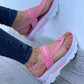 2022 Summer Women Shoes Plus Size Platform Wedge Sandals Women&#39;s Closed Toe Casual Roman Sandals Correction Sandaleas De Mujer