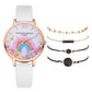 Lvpai Brand 5PCS Fashion New Bracelet Watch Set Crystal Rhinestone Women Ladies Wristwatch Watches Ladies Relogio Feminino Reloj