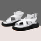 AIYUQI Sandals Women Genuine Leather 2022 Summer New Clip Toe Sandals Ladies Roman Women Shoes Muffin Sandals WHS MTO