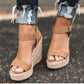 2022 New Ladies Shoes Platform Sandals Women Comfortable Wedges High Heels Pumps Sandalas Espadrilles Female Summer Plus Size 43