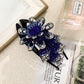 Rhinestone Hairpin Flower Leaf Butterfly Duckbill Hair Claws Retro Hair Clips Accessories For Women Shinning Ponytail Headwear