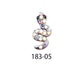 5/10pcs Large Small Big Flatback Luxury 3d Metal Snake Nail Shape Charms Nail Art Rhinestones Jewelry Decor For Women TJ182