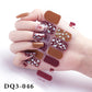 14Pcs /Sheet Nail Stickers Luxury Design Nail Polish Stickers Factory Price Full Cover Nail Charms for Manicure Women Beauty