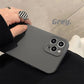 Luxuly High-end Black Grey Shockproof Silicone TPU Phone Case For Iphone 14 13 12 11 Pro Max X Xs XR Men Soft Protect Lens Cover