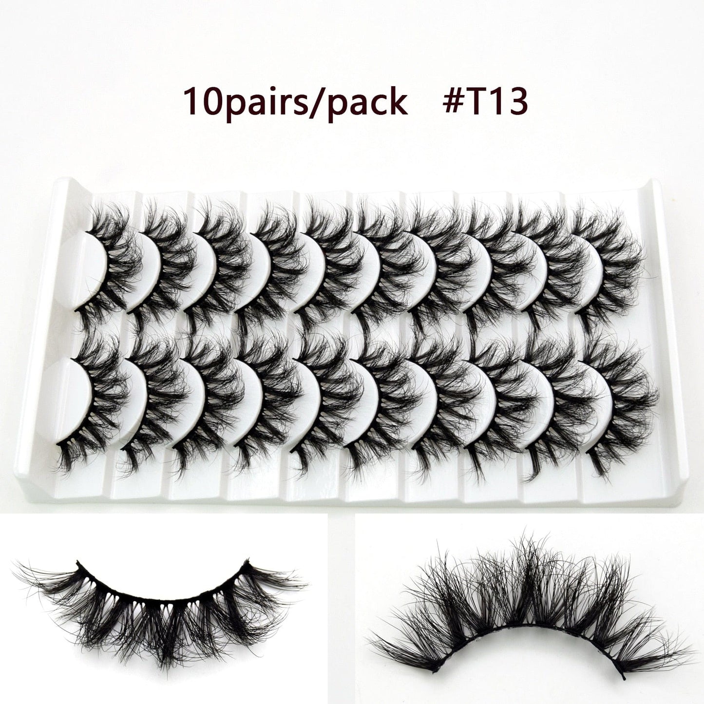 Visofree 5D Mink Eyelashes Long Lasting Mink Lashes Natural Dramatic Volume Eyelashes Extension Thick Long 3D False Eyelashes