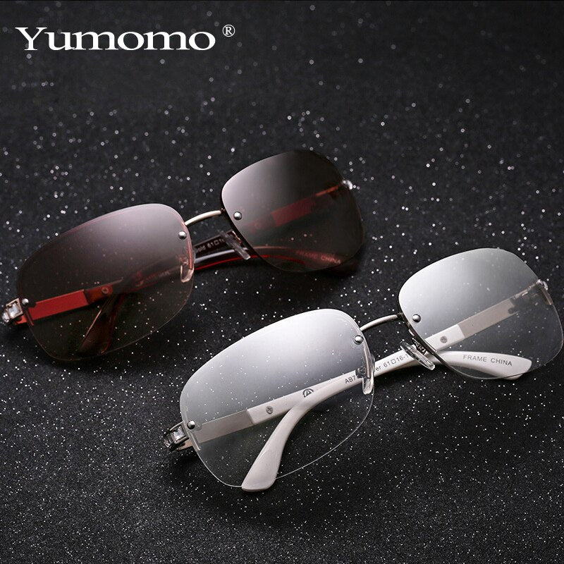 Luxury Brand Punk Rimless Sunglasses New Women Y2k Diamond Sun Glasses Fashion UV400 Shades Eyewear Female Designer Eyeglasses