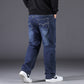 10XL Oversize Black Jeans Men Plus Size 50 Denim Pants Husband Breathable Loose Trousers Men Streetwear Baggy Jeans Casual Pants